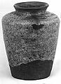 Tea Jar, Clay covered with a Raku glaze, crackled and blotched (Raku ware), Japan