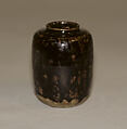 Tea Jar, Clay covered with glaze spotted with black (Seto ware), Japan