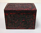 Box, Red and black lacquer , Japan