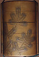 Case (Inrō) with Design of Young Pine Trees, Lacquer, kinji, gold and silver hiramakie, takamakie; Interior: nashiji and fundame, Japan
