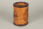 Brush Holder, Bamboo, lacquer, Japan
