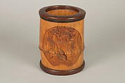 Brush Holder, Bamboo, lacquer, Japan