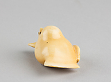 Netsuke of Young Sparrow, Ivory, Japan