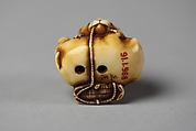 Netsuke of Puppies at Play, Ivory, Japan