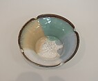 Bowl, Clay covered with a crackled glaze and polychrome overglazes (Karatsu ware), Japan