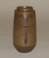 Tea Jar, Smooth clay covered with glaze with markings; left-handed itogiri (Seto ware), Japan