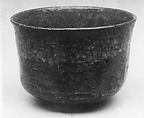 Teabowl, Red Raku, rather glassy, made on the wheel, Japan