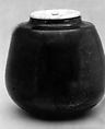 Tea Jar, Paste covered with a glaze and overglaze; left-handed itogiri (Takatori ware), Japan