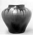 Jar, Clay covered with a transparent glaze and an overglaze (Seto ware), Japan