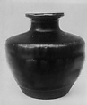 Tea Jar, Tôshiro  Japanese, Clay covered with a mottled glaze (Seto ware), Japan