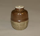 Tea Jar, Clay covered with a thick glaze (Seto ware), Japan