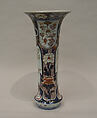 Large Vase, White porcelain decorated with blue under the glaze, iron red and gold (Arita ware, Ko Imari style), Japan