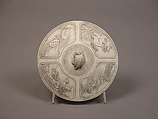 Water Jar with Dragon, Mount Fuji, Kirin, Cockerels, and Auspicious Motifs, White biscuit earthenware decorated in relief (Hirado ware), Japan
