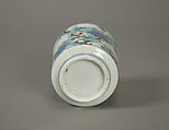 One of Three Cups with Floral Designs, from a Set of Twenty, Porcelain with underglaze blue and overglaze enamels (Hizen ware, Nabeshima type), Japan