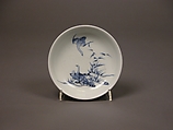 Small Saucer, White porcelain decorated with blue under the glaze (Hirado ware), Japan