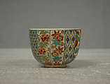 Cup, Clay covered with a crackled transparent glaze over decorations (Satsuma ware), Japan
