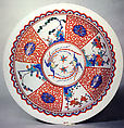 Plate, Porcelain painted in overglaze polychrome enamels and gilt (Arita ware, Kakiemon type), Japan