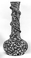 Bottle with an entwined dragon, Stoneware with celadon glaze, China