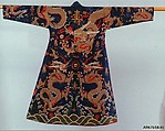 Robe for Lay Aristocrat, Silk, wrapped gold, paper silver, Tibet