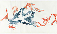 Long Scroll, Huang Yongping (Chinese, born 1954), Handscroll; watercolor, pencil, colored pencil, and ink on paper, China