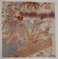 Fragment of an Unlined Kosode (Hitoe)
, Ground of dye-patterned (somewake) white and purple gauze (ro), Japan