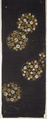 Piece from a Kosode with Pattern of Scattered Snow Roundels (Yukiwa) Filled with Small Flowers, Silk and metallic thread embroidery on silk satin, Japan