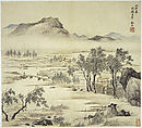 Landscapes after old masters, leaves a, o, p by Wang Hui (Chinese, 1632–1717), Album of sixteen leaves; ink and color on paper, China