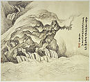 Landscapes after old masters, leaves a, o, p by Wang Hui (Chinese, 1632–1717), Album of sixteen leaves; ink and color on paper, China
