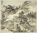 Landscapes after old masters, leaves a, o, p by Wang Hui (Chinese, 1632–1717), Album of sixteen leaves; ink and color on paper, China