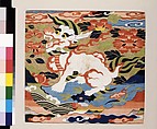 Rank Badge with Mythological Animal, Silk tapestry (kesi), China