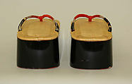 Geta, lacquered wood, Japanese