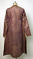 Coat, silk, silver gilt, India
