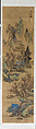 Landscapes of the Four Seasons, Lan Ying (Chinese, 1585–1664), Set of 12 hanging scrolls; ink and color on paper with gold leaf, China