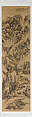 Landscapes of the Four Seasons, Lan Ying (Chinese, 1585–1664), Set of 12 hanging scrolls; ink and color on paper with gold leaf, China