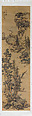 Landscapes of the Four Seasons, Lan Ying (Chinese, 1585–1664), Set of 12 hanging scrolls; ink and color on paper with gold leaf, China