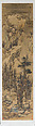 Landscapes of the Four Seasons, Lan Ying (Chinese, 1585–1664), Set of 12 hanging scrolls; ink and color on paper with gold leaf, China