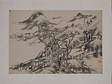 Landscape, Bada Shanren (Zhu Da) (Chinese, 1626–1705), Album of twelve leaves; ink and color on paper, China