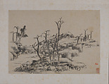 Landscape, Bada Shanren (Zhu Da) (Chinese, 1626–1705), Album of twelve leaves; ink and color on paper, China