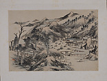 Landscape, Bada Shanren (Zhu Da) (Chinese, 1626–1705), Album of twelve leaves; ink and color on paper, China