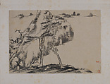 Landscape, Bada Shanren (Zhu Da) (Chinese, 1626–1705), Album of twelve leaves; ink and color on paper, China
