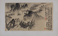 Landscapes Depicting Poems of Huang Yanlü, Shitao (Zhu Ruoji) (Chinese, 1642–1707), 12 leaves from an album of 22; ink and color on paper, China