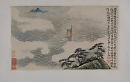 Landscapes Depicting Poems of Huang Yanlü, Shitao (Zhu Ruoji) (Chinese, 1642–1707), 12 leaves from an album of 22; ink and color on paper, China