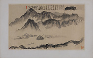 Landscapes Depicting Poems of Huang Yanlü, Shitao (Zhu Ruoji) (Chinese, 1642–1707), 12 leaves from an album of 22; ink and color on paper, China
