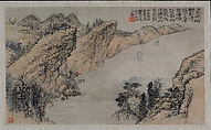 Landscapes Depicting Poems of Huang Yanlü, Shitao (Zhu Ruoji) (Chinese, 1642–1707), 12 leaves from an album of 22; ink and color on paper, China