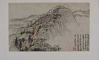 Landscapes Depicting Poems of Huang Yanlü, Shitao (Zhu Ruoji) (Chinese, 1642–1707), 12 leaves from an album of 22; ink and color on paper, China