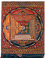 Vajradhatu (Diamond Realm) Mandala, Distemper and gold on cloth, Central Tibet