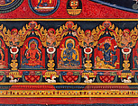 Vajradhatu (Diamond Realm) Mandala, Distemper and gold on cloth, Central Tibet