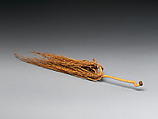 Fly whisk (Hossu), Hayakawa Shōkosai III  Japanese, Ladyfinger bamboo, rattan, and deer hide, Japan
