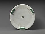 Brush holder with scene from Investiture of the Gods, Porcelain painted with cobalt blue under transparent glaze (Jingdezhen ware), China