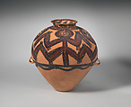 Jar with Painted Decoration of  "Frog" Pattern, Earthenware with painted decoration, China